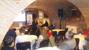 Dyskusja nad książką „Drezdeński szafot” w Centrum Edukacyjnym IPN „Przystanek Historia” w MBP im. S. Grochowiaka w Lesznie, 6 grudnia 2016