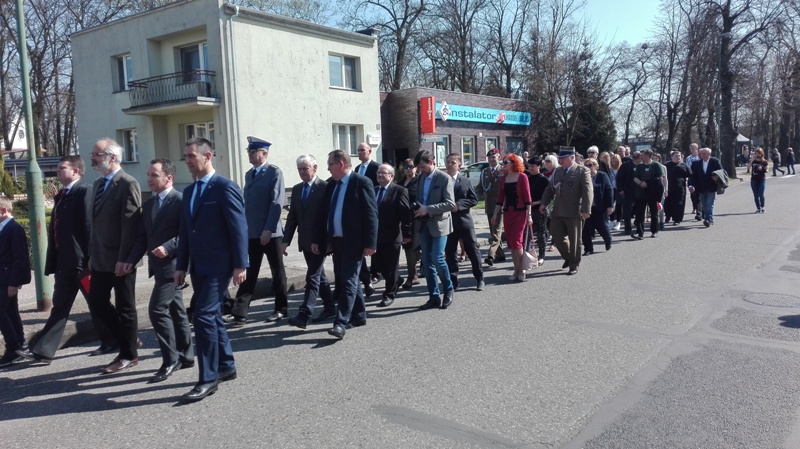 Przemarsz ulicami Wolsztyna