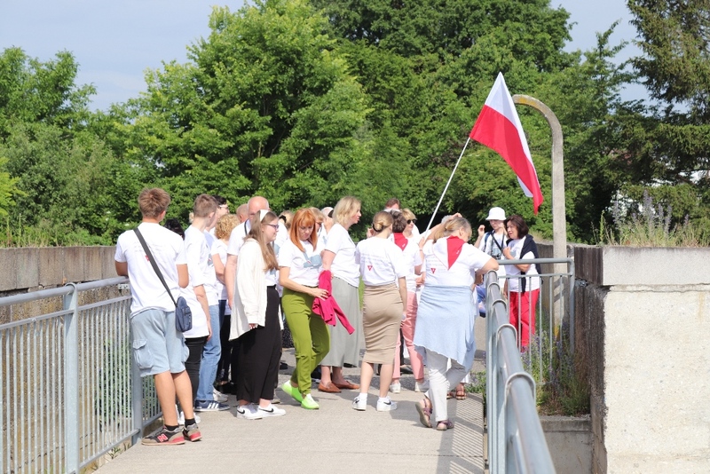 Wizyta na moście Schleppbahnbrücke St. Georgen an der Gusen. Fot. Tomasz Cieślak
