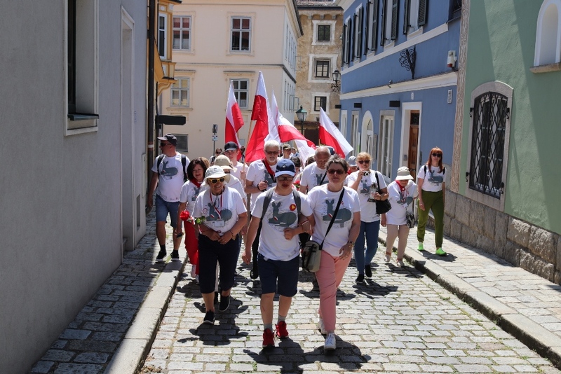 Wizyta w miasteczku Mauthausen. Fot. Tomasz Cieślak