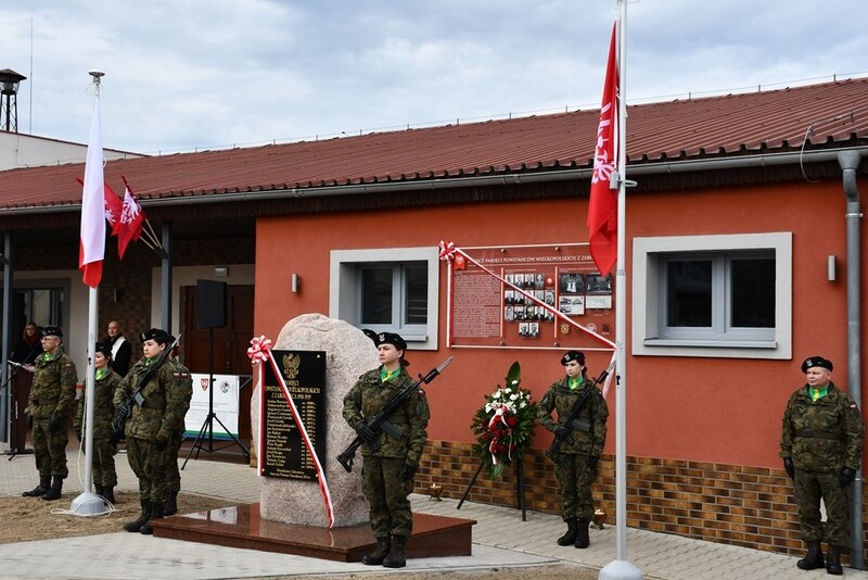 Odsłonięcie pomnika Powstańców Wielkopolskich. Fot. Urząd Gminy Wijewo